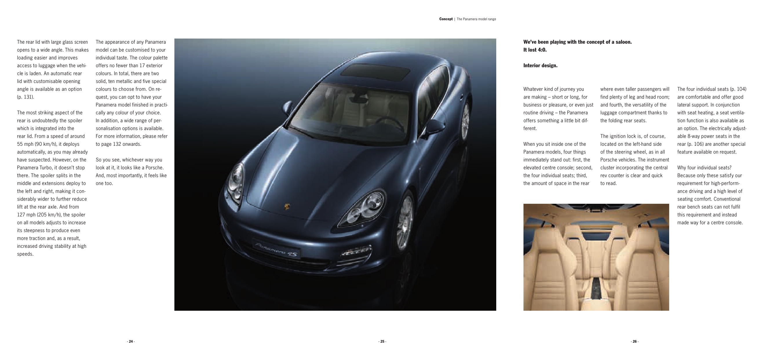 2010 Porsche Panamera Brochure Page 23